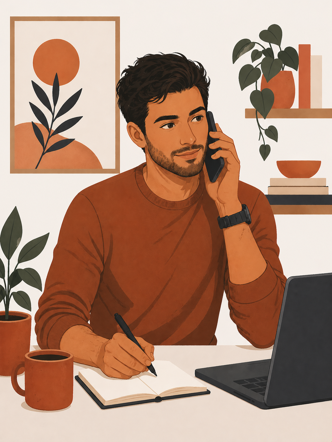 Illustration of SLG Tech's hands-on and approachable way of working with small business clients